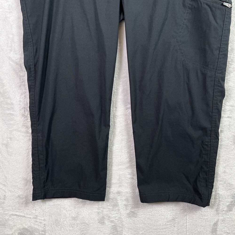 Eddie‎ Bauer Hiking Pants Women's 10 Black Cropped Athletic Outdoor Pockets - Picture 5 of 13